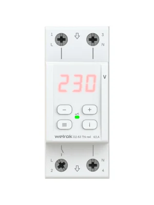 Реле напряжения Welrok D2-63 TN red